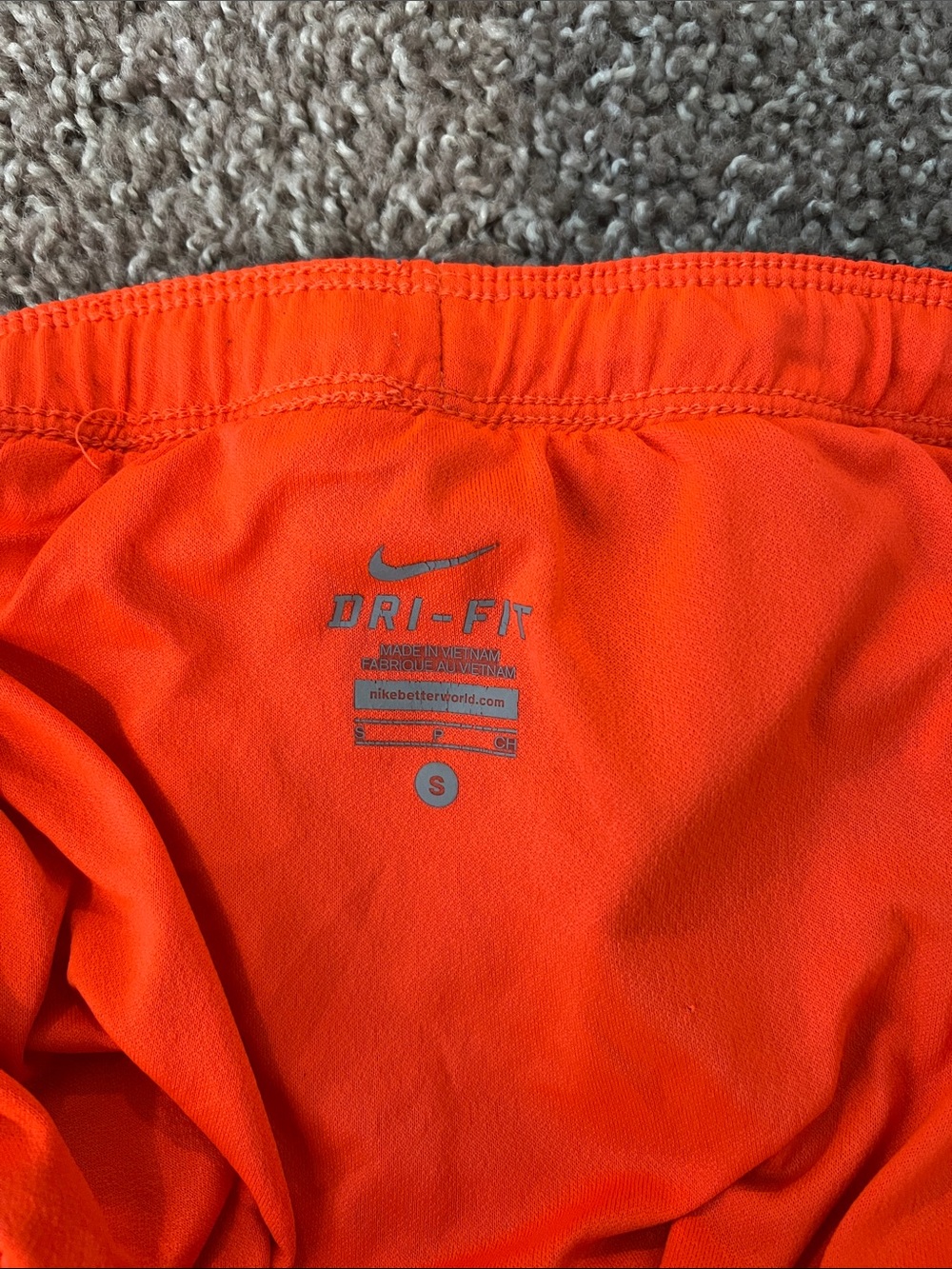 Nike Dri-FIT Bright Orange Athletic Shorts - Picture 2 of 2